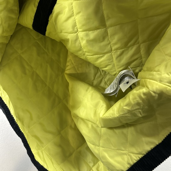 Levi's Skate Black Corduroy Quilted Lined Mens Large Jacket Button Shirt Shacket - Picture 6 of 9